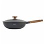 Wok Oroley Nature Bois Aluminium fondu 30 cm