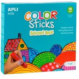 Bâtons de gouache solide Apli Multicouleur 96 Pièces