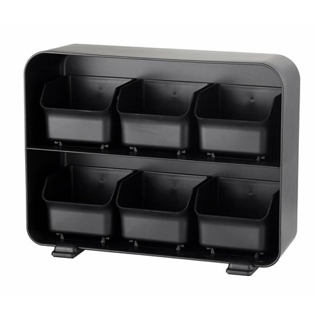 Organisateur de capsules de café Archivo 2000 Noir 13 x 26 x 20 cm