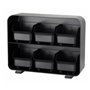 Organisateur de capsules de café Archivo 2000 Noir 13 x 26 x 20 cm