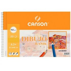 Bloc-notes Canson Basik Lisse Microperforé 150 g 20 Volets 10 Unités Spirale (32