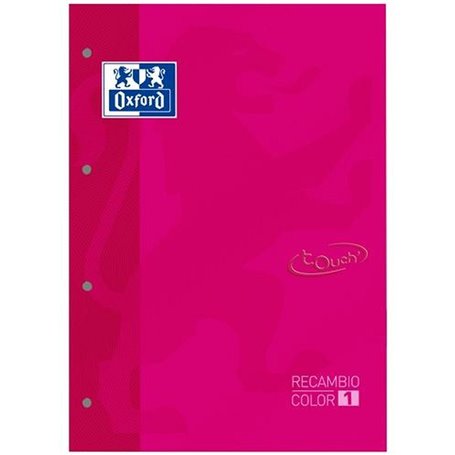 Rechange Oxford TOUCH  Volets 80 Volets 5 Unités A4 Fuchsia 5 Pièces