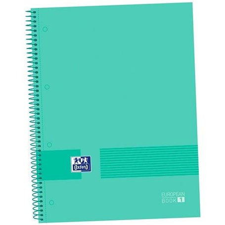 Cahier Oxford &YOU Menthe A4+ 80 Volets 5 Unités