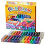 Set de peinture Playcolor Basic Metallic Fluor Multicouleur 24 Pièces