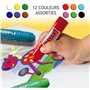 Set de peinture Playcolor Basic Metallic Fluor Multicouleur 24 Pièces