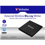 Verbatim External Slimline lecteur de disques optiques Blu-Ray RW Noir