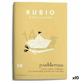 Cahier de maths Rubio Nº 14 A5 Espagnol 20 Volets (10 Unités)