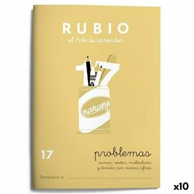 Cahier de maths Rubio Nº 17 A5 Espagnol 20 Volets (10 Unités)