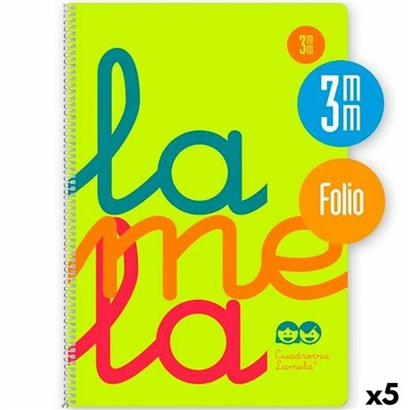 Cahier Lamela Jaune Din A4 80 Volets (5 Unités)