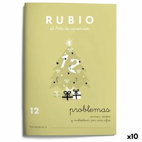 Cahier de maths Rubio Nº12 A5 Espagnol 20 Volets (10 Unités)