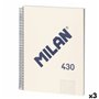 Carnet Milan 430 Beige A4 80 Volets (3 Unités)