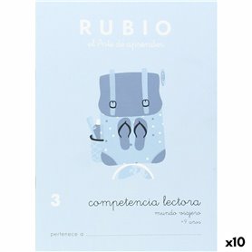 Cahier de compréhension de la lecture Rubio Nº3 A5 Espagnol (10 Unités)