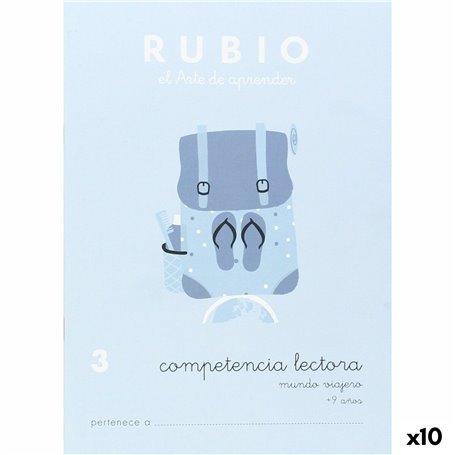 Cahier de compréhension de la lecture Rubio Nº3 A5 Espagnol (10 Unités)