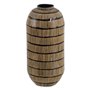 Vase Noir Beige Bambou 23 x 23 x 50 cm