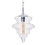 Suspension Argenté Métal Verre 40 W 220-240 V 28 x 28 x 36 cm Moderne