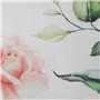 Coussin Blanc Roses 45 x 45 cm