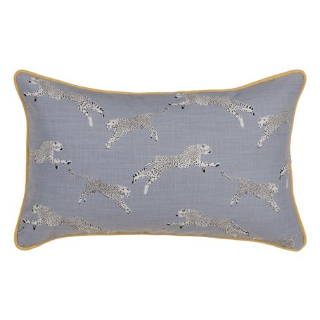 Coussin Gris Léopard 30 x 50 cm