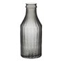 Vase Gris verre 10 x 10 x 25 cm