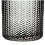 Vase Gris verre 10 x 10 x 25 cm