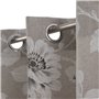 Rideau Gris Fleurs 140 x 260 cm