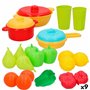 Set de jouets alimentaires AquaSport Linge et ustensiles de cuisine 24 Pièces (9 Unités)