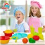 Set de jouets alimentaires Colorbaby Linge et ustensiles de cuisine 20 Pièces (12 Unités)