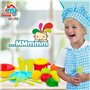 Set de jouets alimentaires Colorbaby Linge et ustensiles de cuisine 20 Pièces (12 Unités)