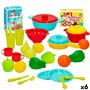 Set de jouets alimentaires Colorbaby Linge et ustensiles de cuisine 31 Pièces (6 Unités)