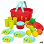 Set de jouets alimentaires Colorbaby Linge et ustensiles de cuisine 36 Pièces (12 Unités)