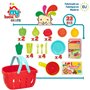 Set de jouets alimentaires Colorbaby Linge et ustensiles de cuisine 33 Pièces (12 Unités)