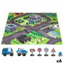 Tapis de jeu Speed & Go Accessoires Voitures Route Tissu Plastique (6 Unités)