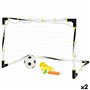 Cage à Foot Colorbaby Pliable 100 x 70 x 70 cm (2 Unités)