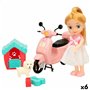 Poupée Colorbaby Bella 16 cm Moto 7 x 16 x 4 cm (6 Unités)