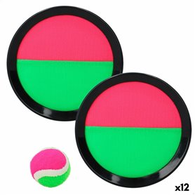 Jouet de plage Colorbaby Catch Ball 20 x 2 x 20 cm Velcro (12 Unités)