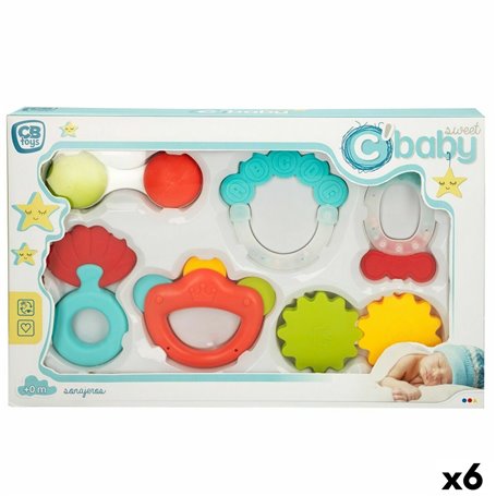 Kit de hochets Colorbaby 6 Pièces 12