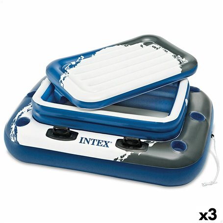 Glacière gonflable flottante Intex Mega Chill II 122 x 97 x 122 cm (3 Unités)