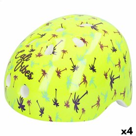 Casque de Cyclisme pour Enfants Colorbaby Neon Cali Vibes Jaune (4 Unités)