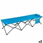 Lit pliant Aktive Bleu Camping 178 x 62 x 38 cm 178 x 38 x 62 cm (2 Unités)