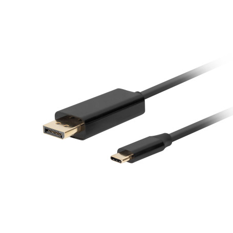 Adaptateur USB C vers DisplayPort Lanberg CA-CMDP-10CU-0010-BK Noir 1 m