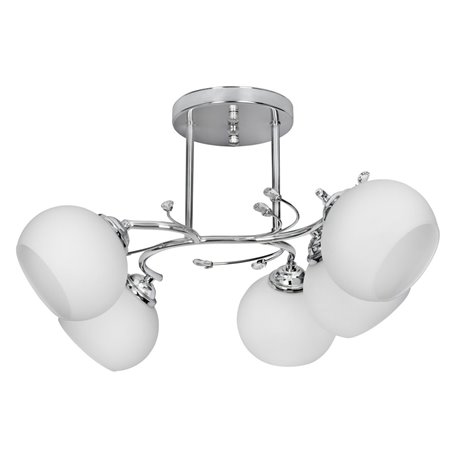 Suspension Activejet AJE-IRMA 5P Blanc Noir Argenté Métal 40 W 50