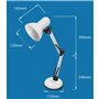 Lampe de bureau Esperanza ELD112W Blanc Noir Plastique 12 W