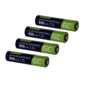 Piles Rechargeables Green Cell GR03 950 mAh 1