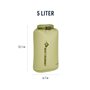 Sac de Sport Étanche Imperméable Sea to Summit Ultra-Sil Vert 5 L