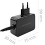 Chargeur mural Qoltec 52385 Noir 45 W (1 Unités)