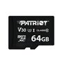 Carte Micro SD Patriot Memory PSF64GVX31MCX 64 GB