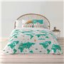 Housse de Couette Kids&Cotton Mapamundi 200 x 200 cm Mappemonde