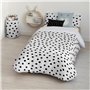 Housse de Couette Kids&Cotton Kibo Blanc Noir 180 x 240 cm