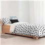 Housse de Couette Kids&Cotton Kibo Blanc Noir 180 x 240 cm