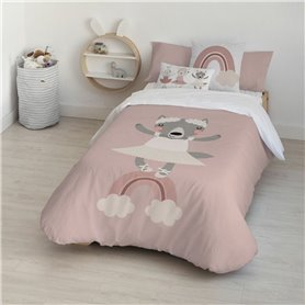 Parure de couette Kids&Cotton Lavi Big Rose 155 x 220 cm