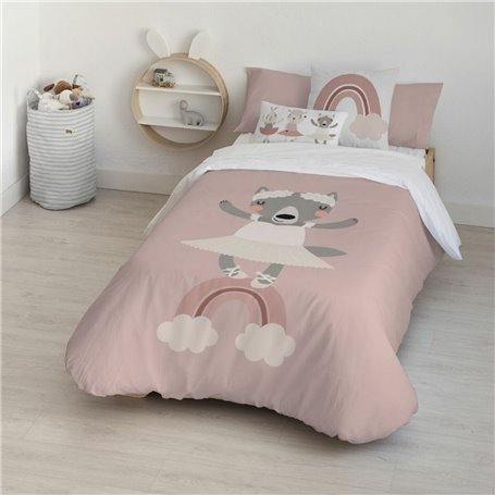 Parure de couette Kids&Cotton Lavi Big Rose 155 x 220 cm